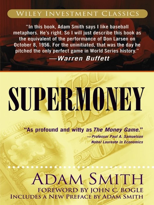 Title details for Supermoney by Adam Smith - Available